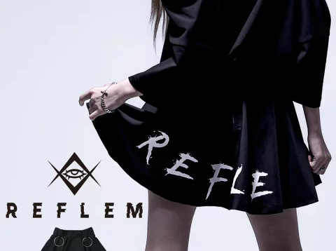 REFLEM【レフレム】リング付きフレアミニスカート